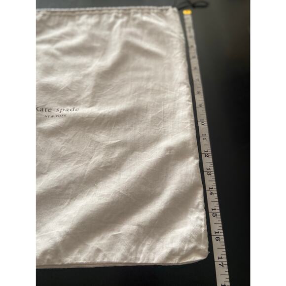 KATE SPADE 17"x17" White Dust Bag w/Logo Print - Picture 7 of 7